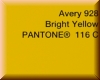 Avery 900 - Bright Yellow